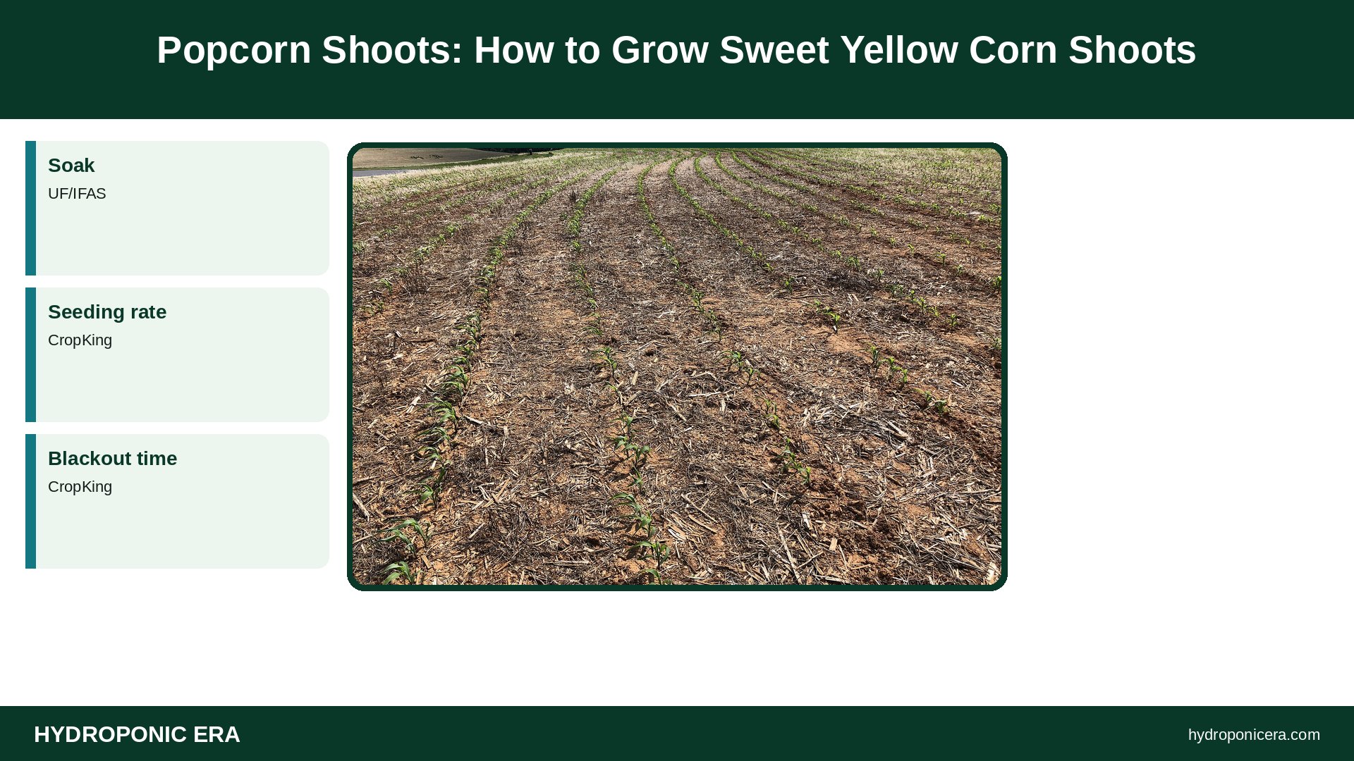 popcorn shoots — Popcorn Shoots: How to Grow Sweet Yellow Corn Shoots