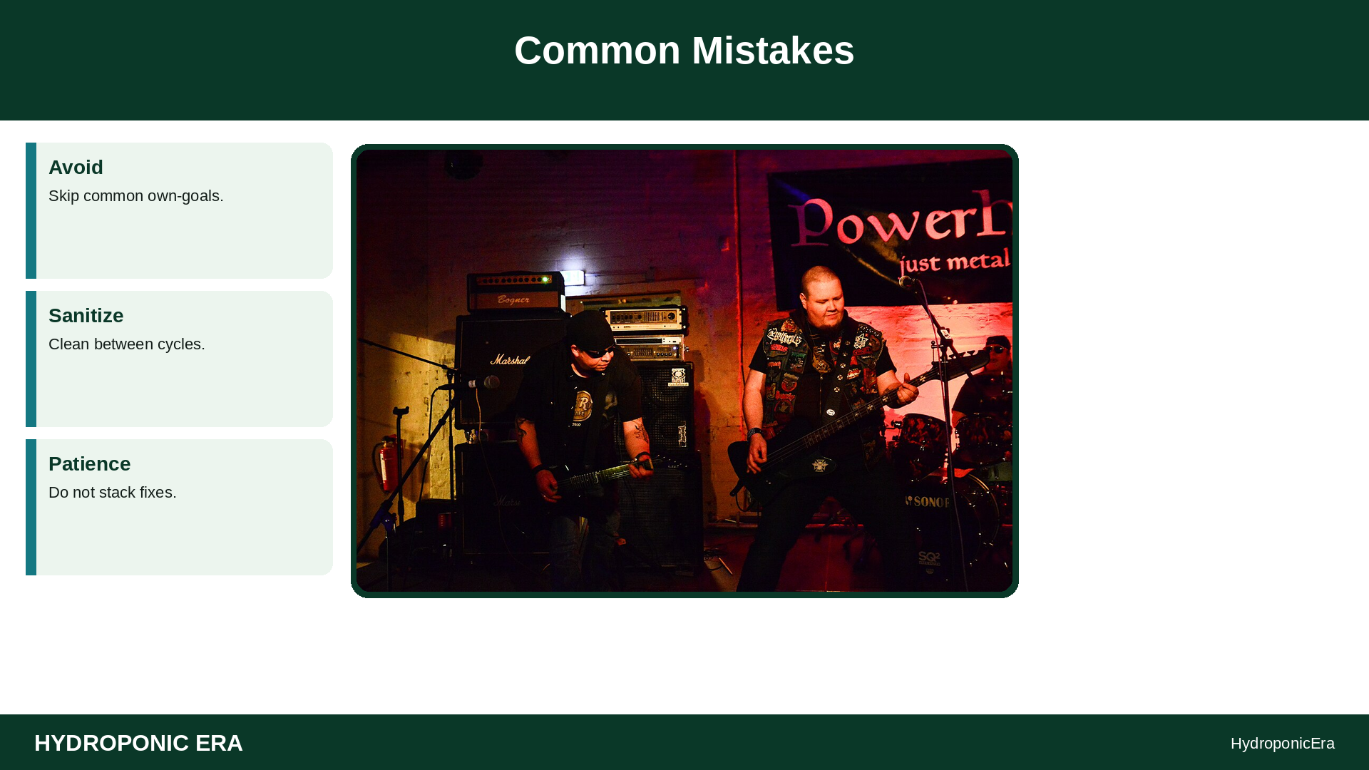 power outage recovery hydroponics — Common Mistakes
