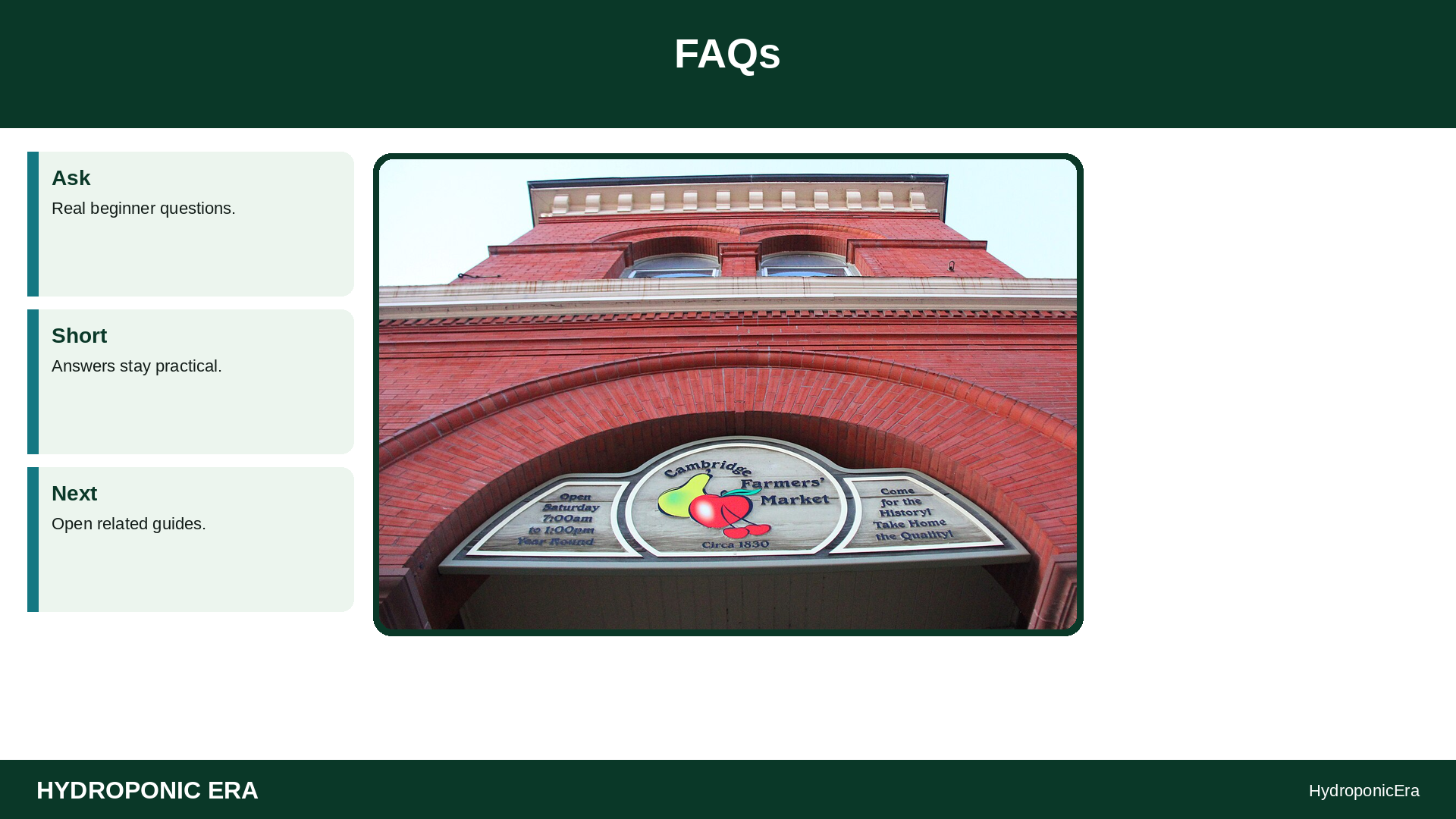 produce photo tips hydroponic listings — FAQs