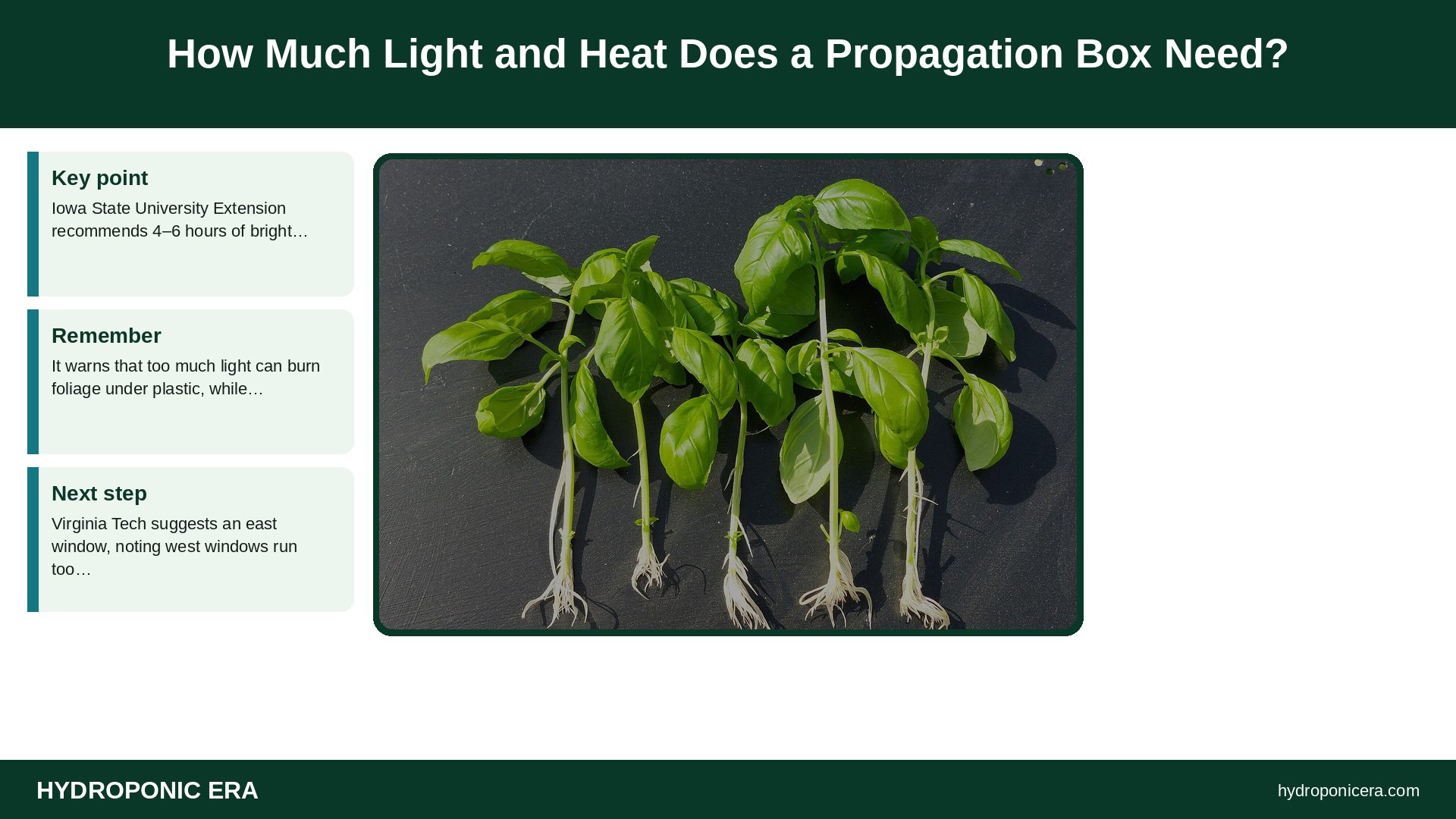 propagation box — How Much Light and Heat Does a Propagation Box Need?