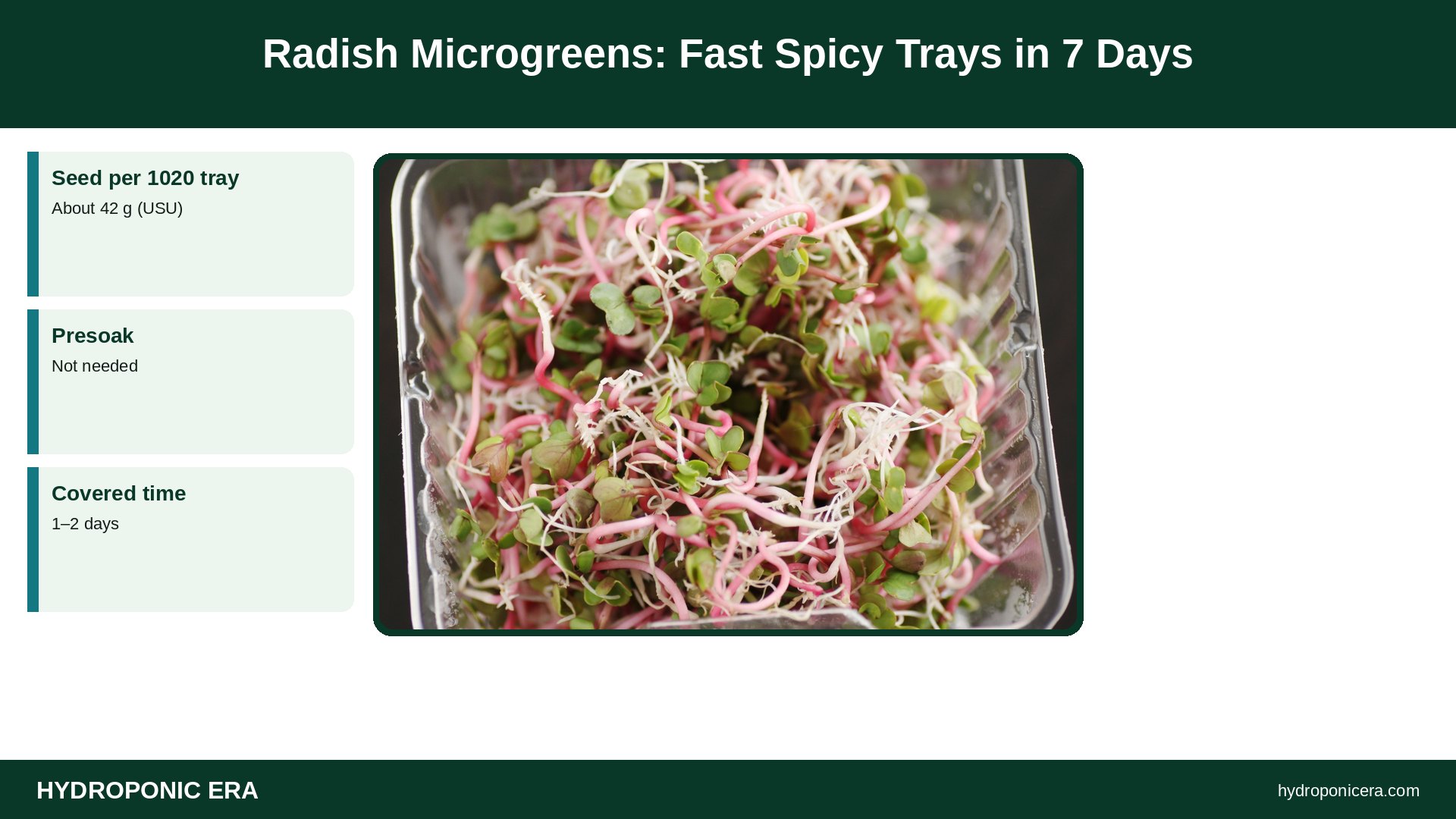 radish microgreens — Radish Microgreens: Fast Spicy Trays in 7 Days