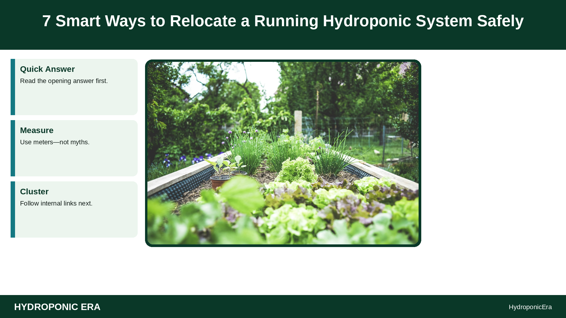 relocating running hydroponic system — 7 Smart Ways to Relocate a Running Hydroponic System Safely