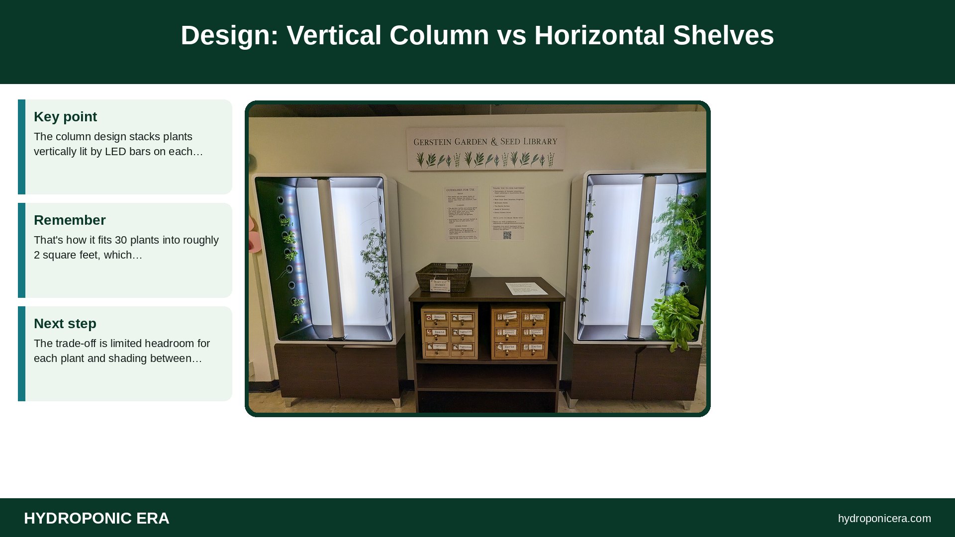 gardyn — Design: Vertical Column vs Horizontal Shelves