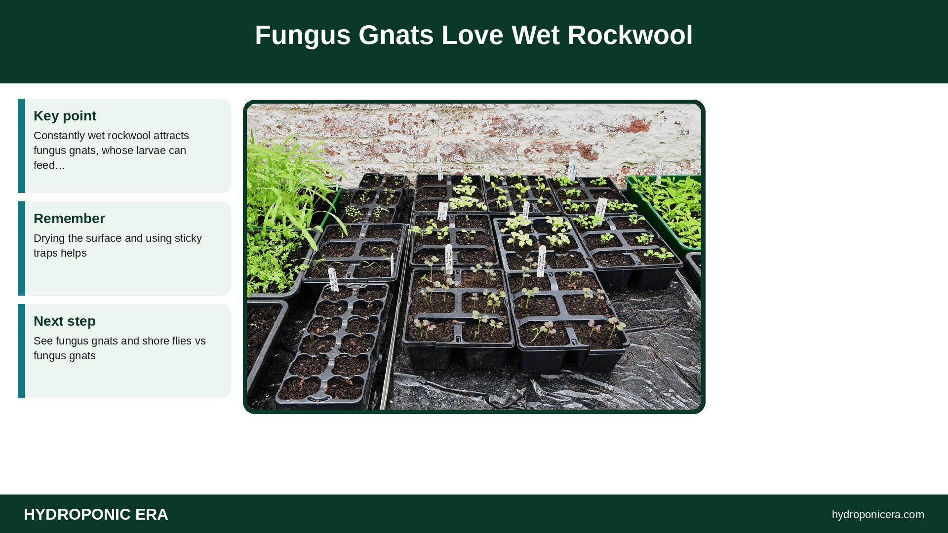 rockwool mold — Fungus Gnats Love Wet Rockwool