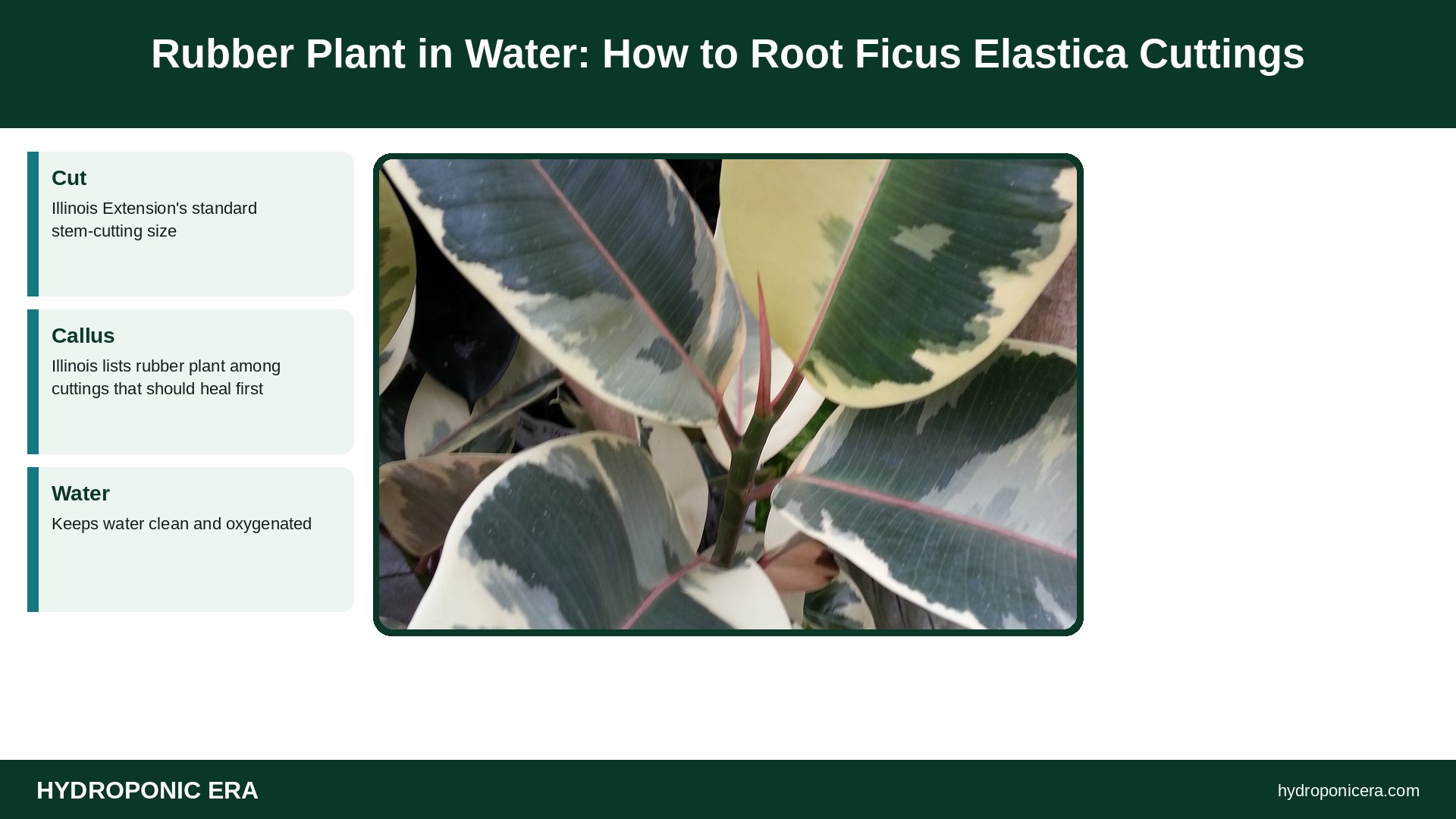 rubber plant in water — Rubber Plant in Water: How to Root Ficus Elastica Cuttings