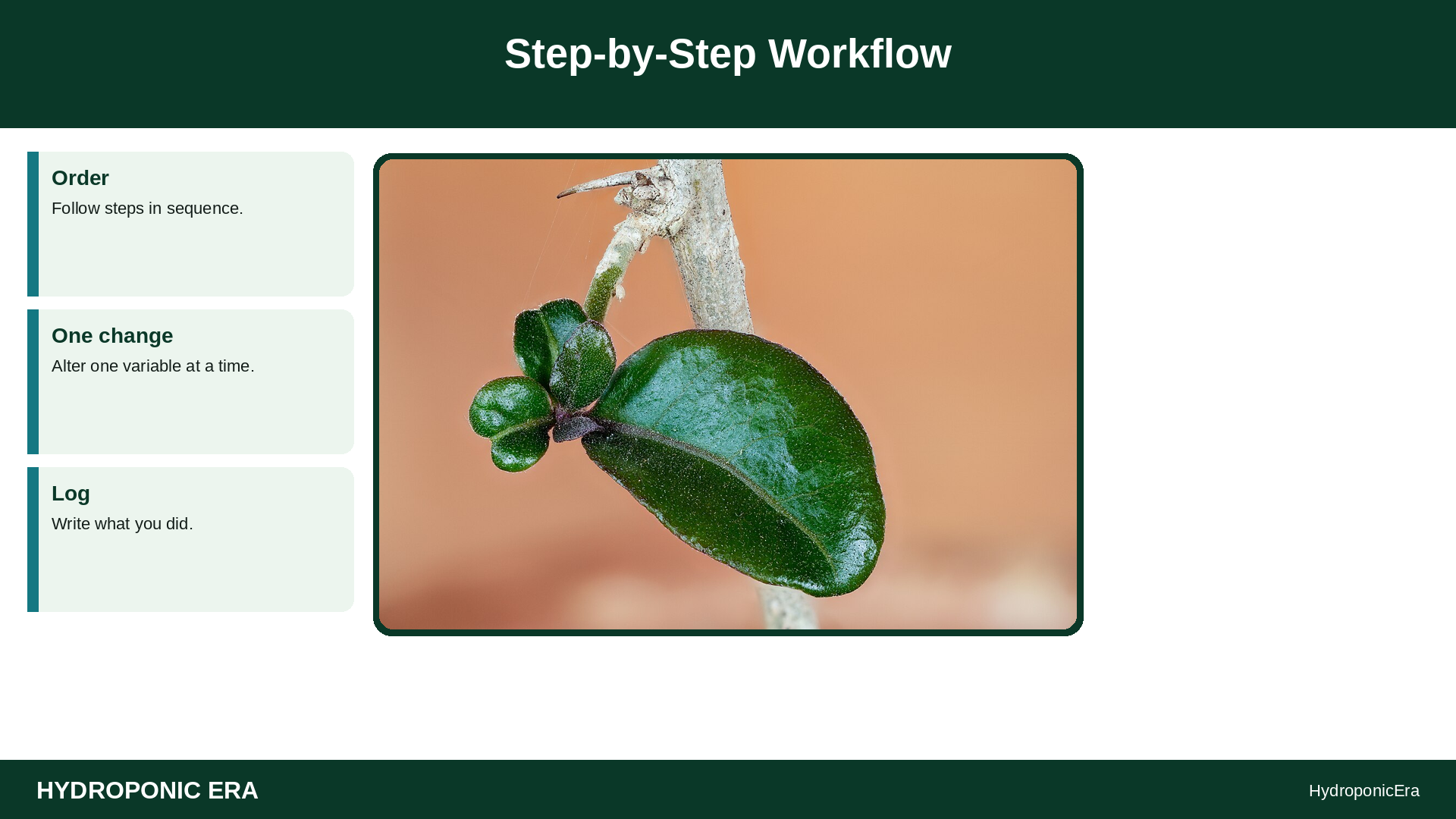 seed vs clone cuttings home hydro — Step-by-Step Workflow