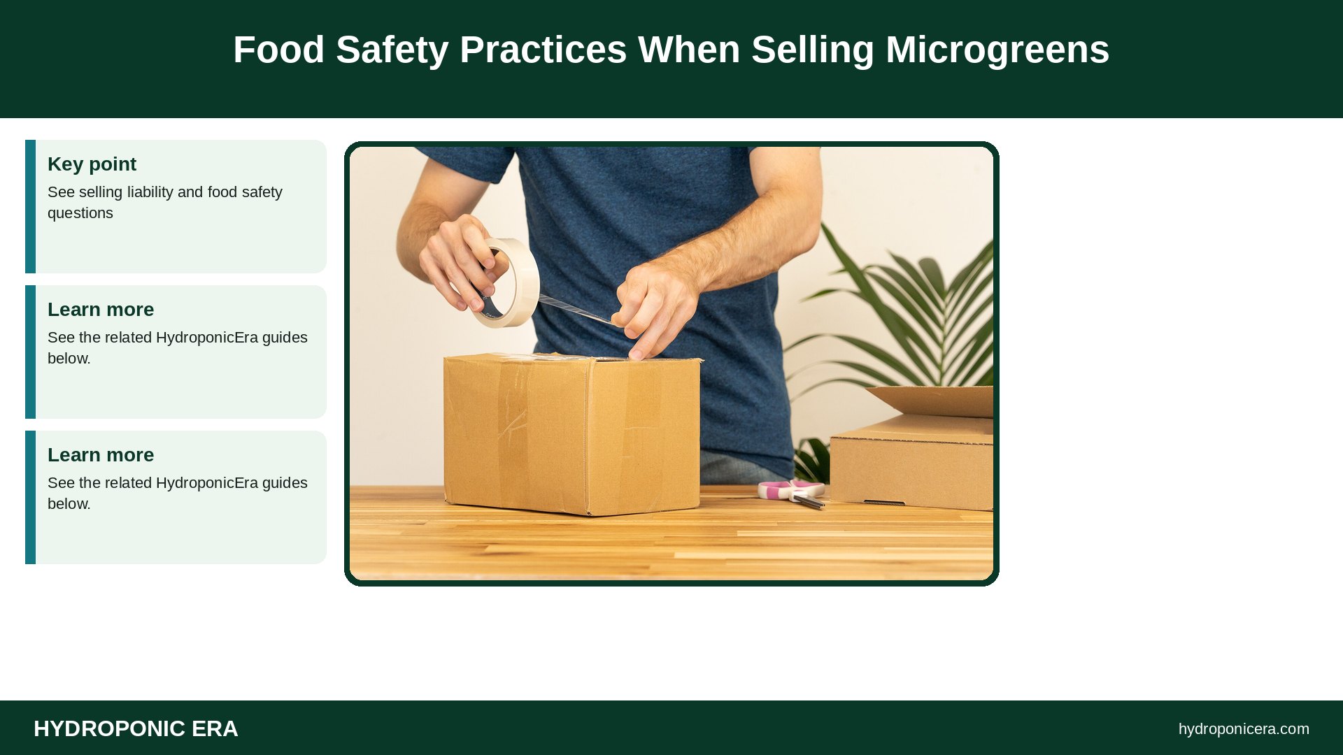 selling microgreens — Food Safety Practices When Selling Microgreens