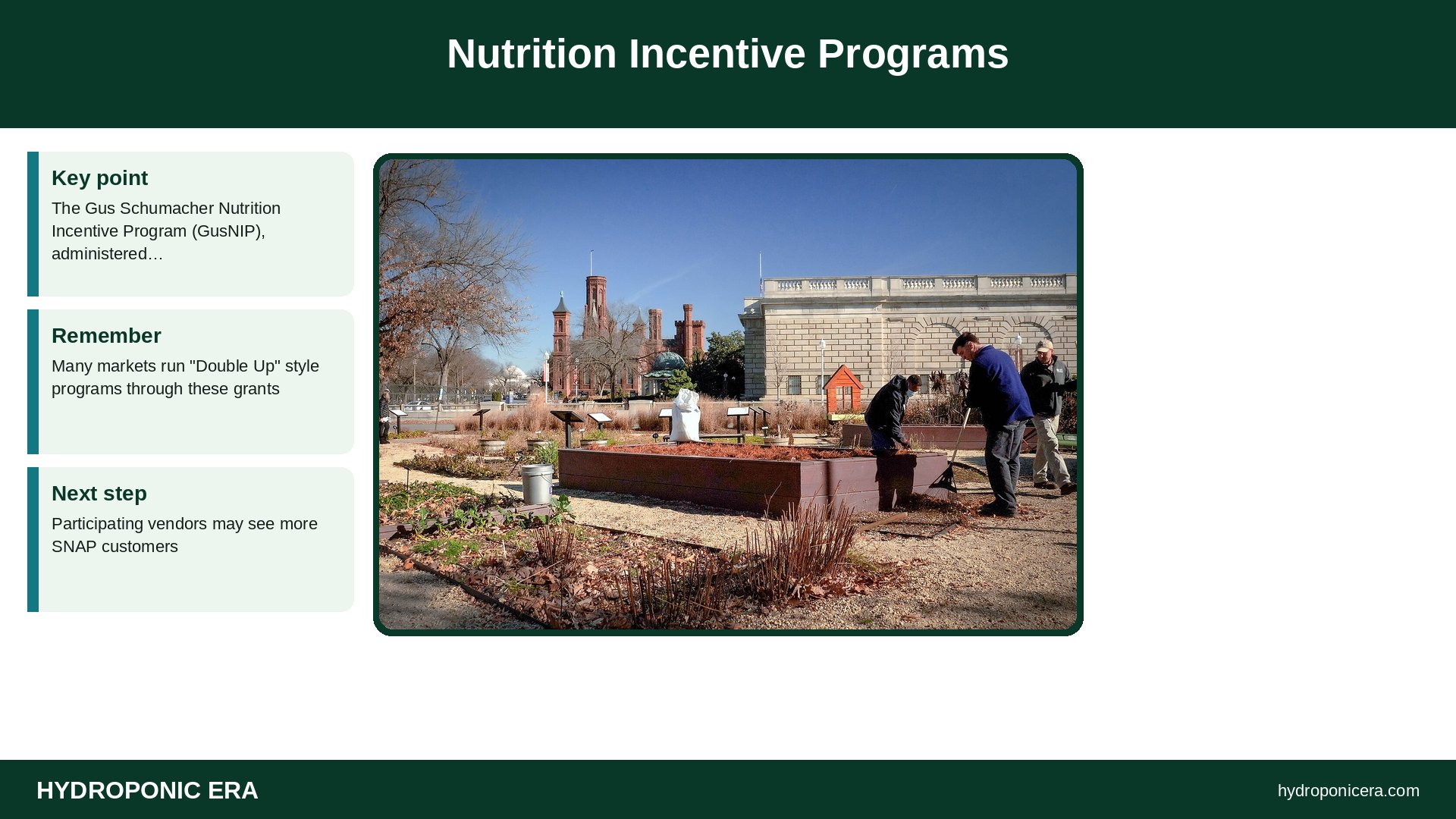 snap — Nutrition Incentive Programs