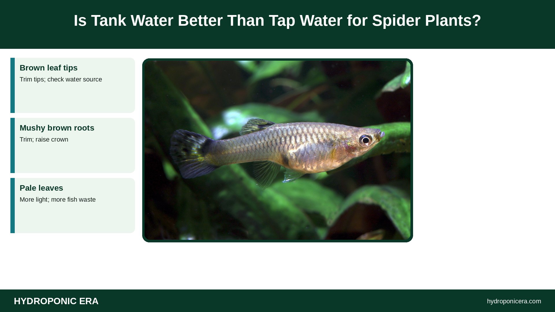 spider plant in aquarium — Is Tank Water Better Than Tap Water for Spider Plants?