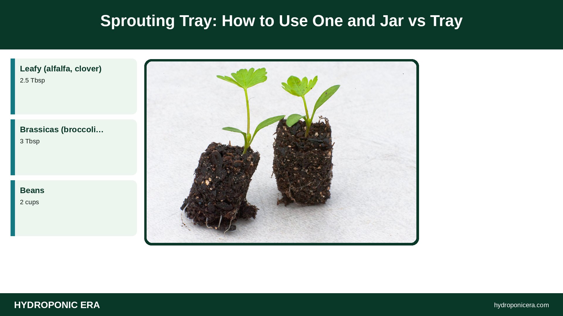 sprouting tray — Sprouting Tray: How to Use One and Jar vs Tray