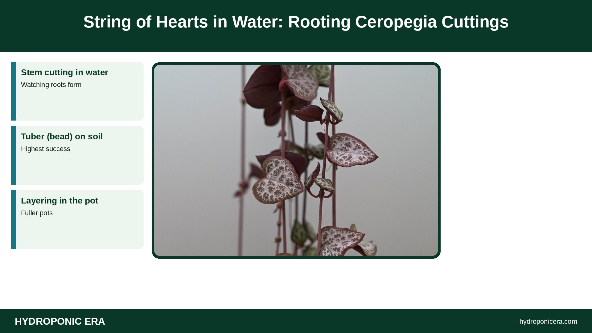 string of hearts in water — String of Hearts in Water: Rooting Ceropegia Cuttings