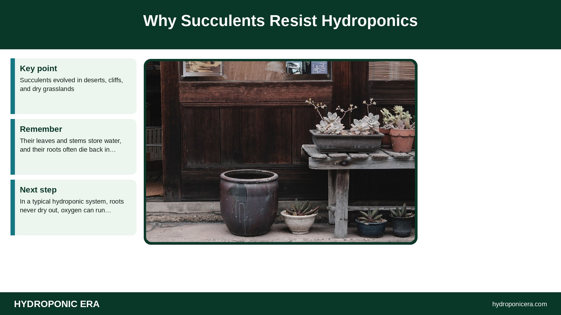 succulents — Why Succulents Resist Hydroponics