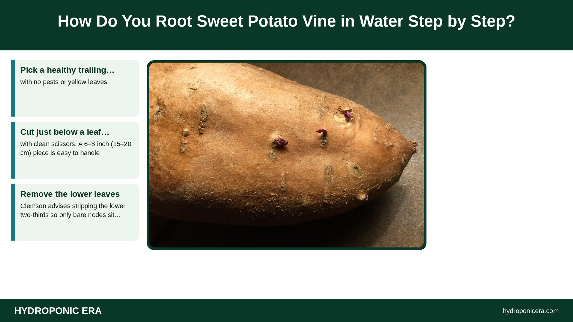 sweet potato vine in water — How Do You Root Sweet Potato Vine in Water Step by Step?