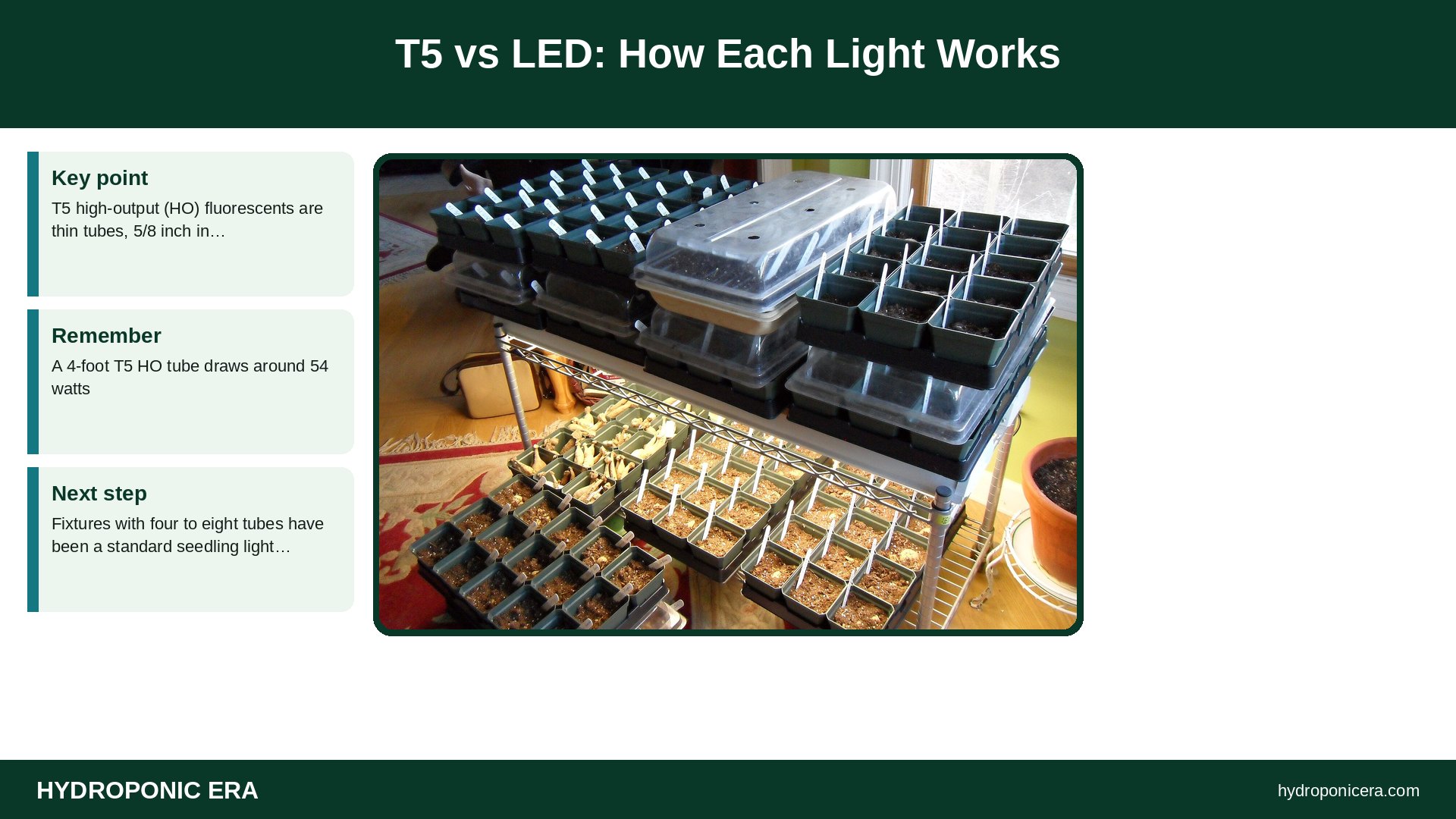 led grow lights — T5 vs LED: How Each Light Works