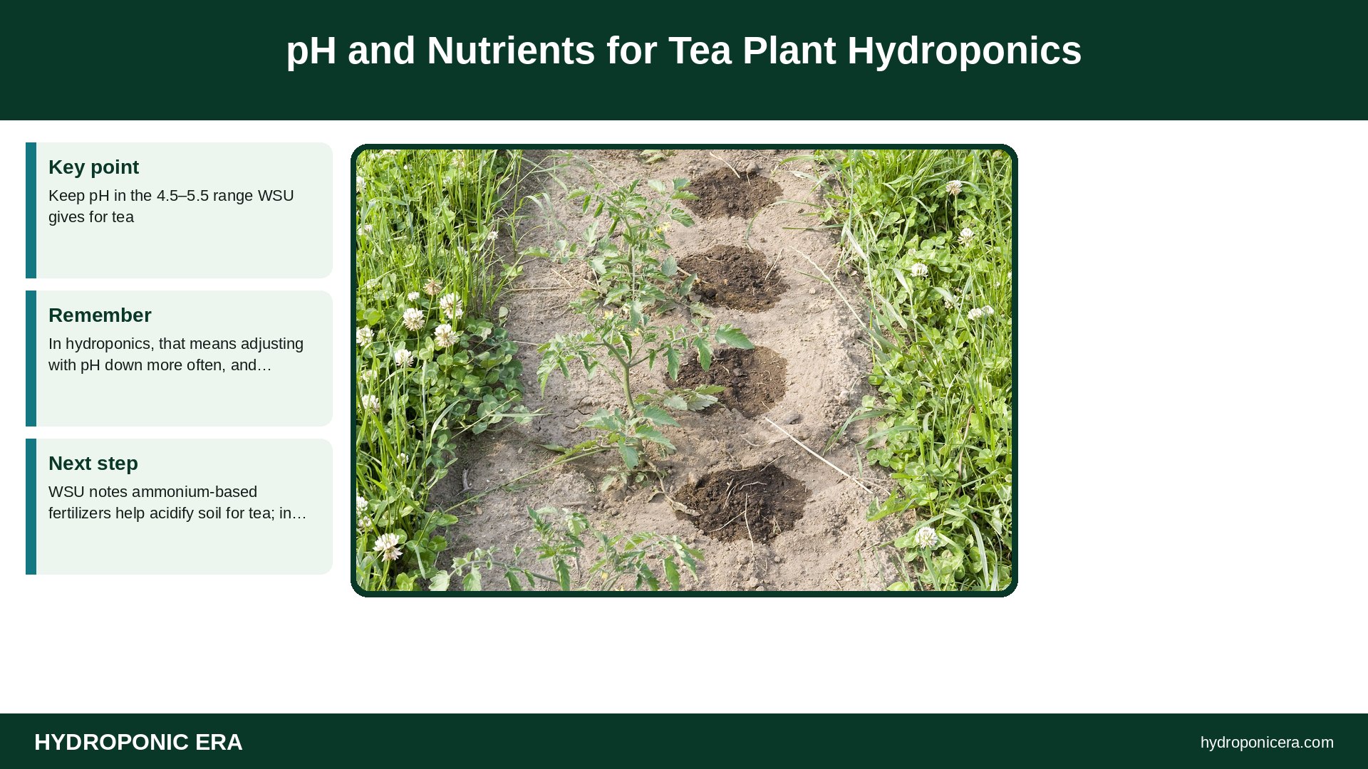 tea plant hydroponics — pH and Nutrients for Tea Plant Hydroponics