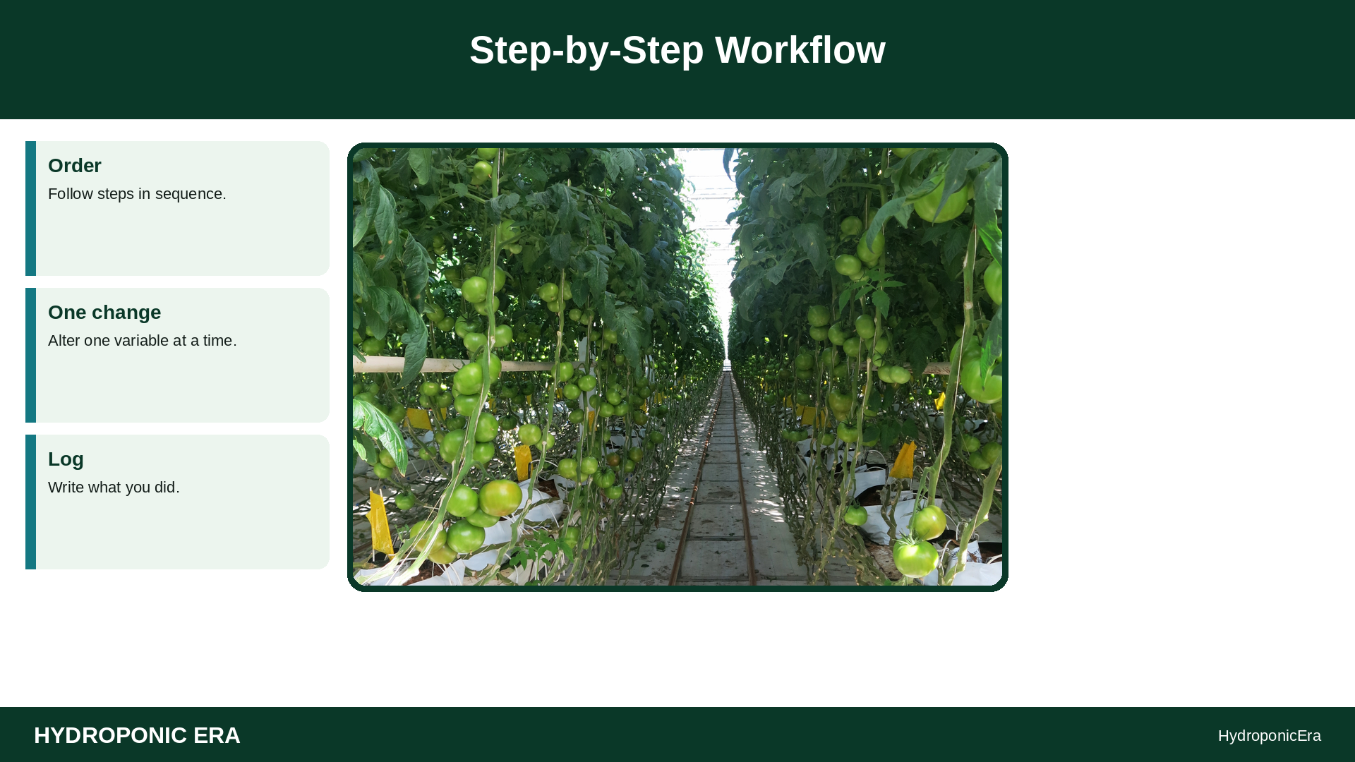 tomato catfacing — tomato catfacing hydroponics — Step-by-Step Workflow