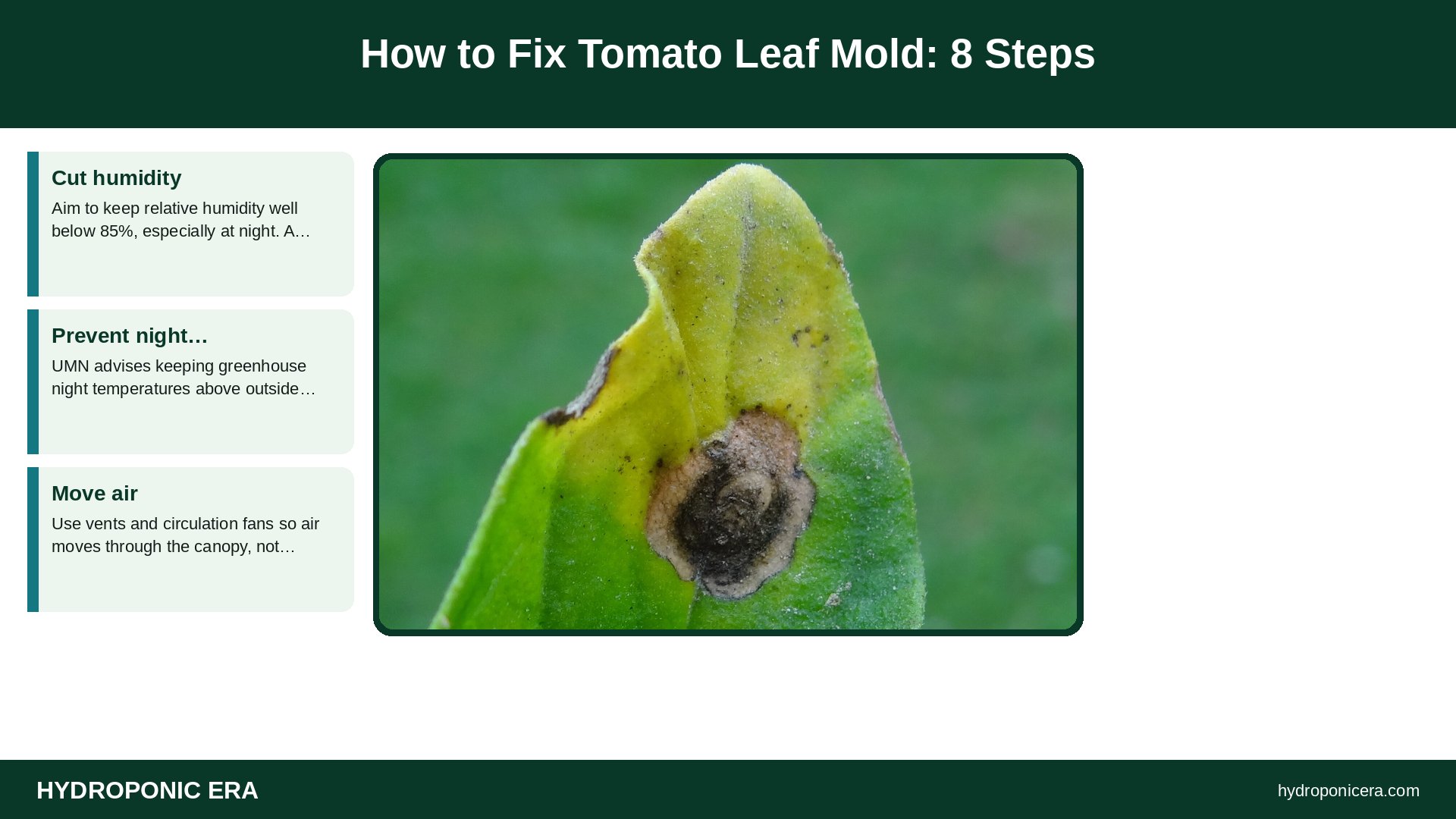 tomato leaf mold — How to Fix Tomato Leaf Mold: 8 Steps