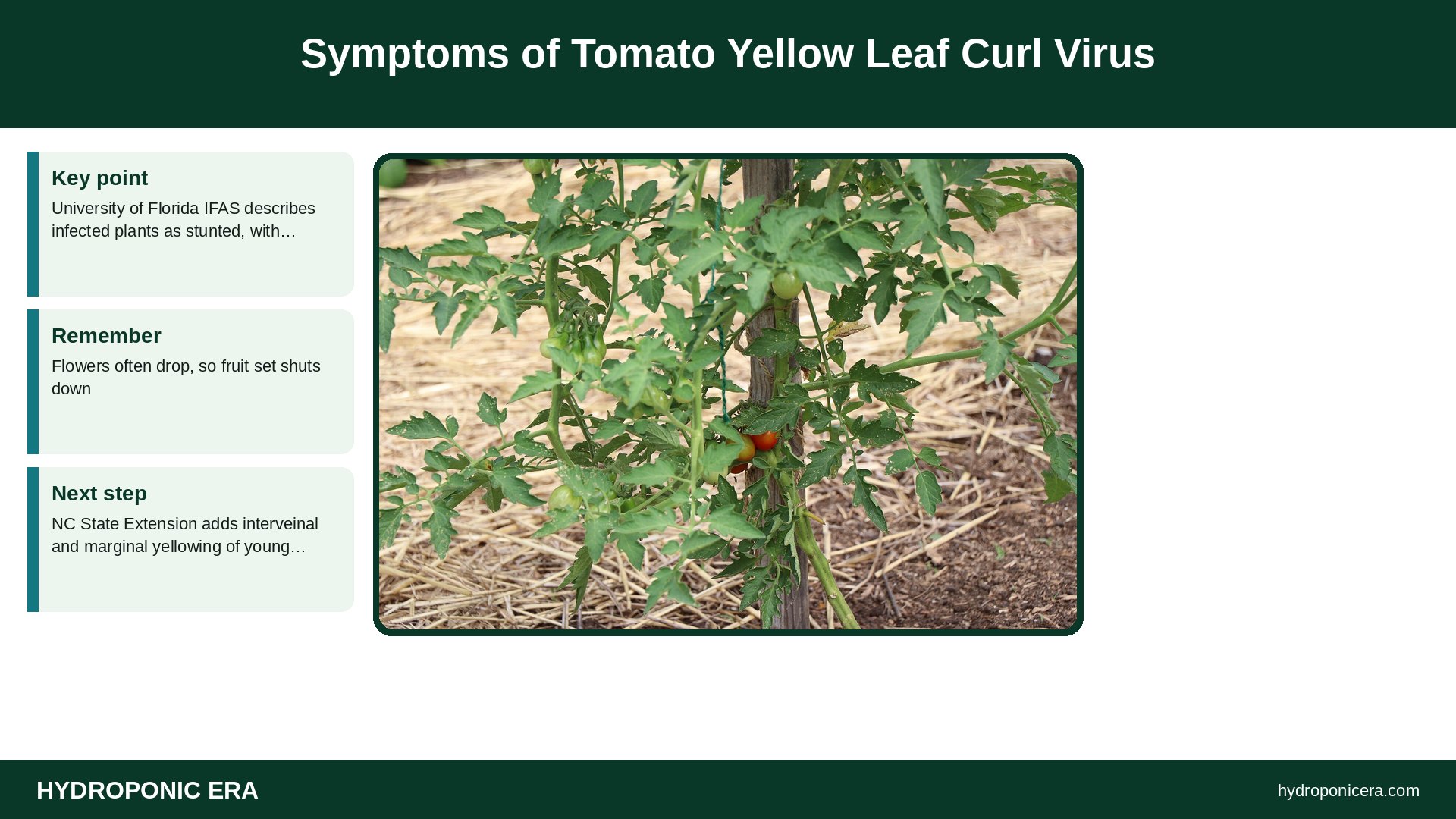 tomato yellow leaf curl virus — Symptoms of Tomato Yellow Leaf Curl Virus