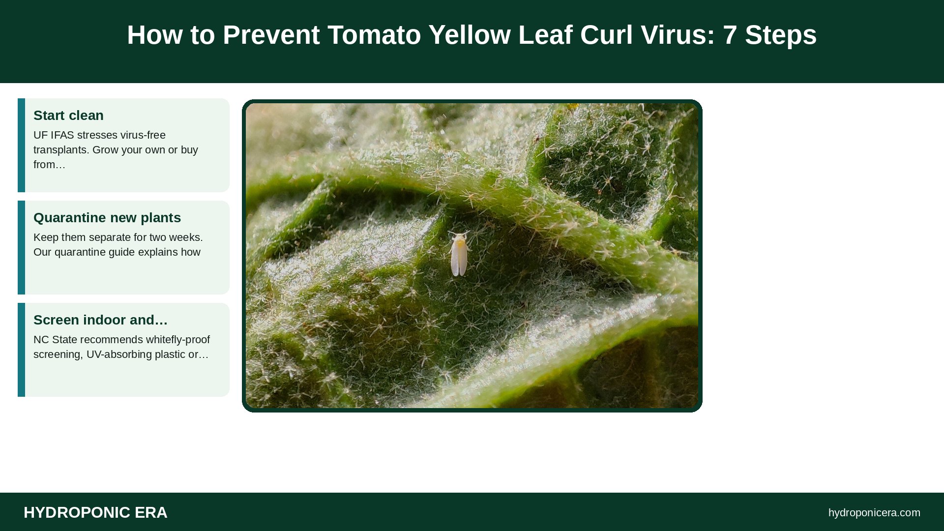 tomato yellow leaf curl virus — How to Prevent Tomato Yellow Leaf Curl Virus: 7 Steps
