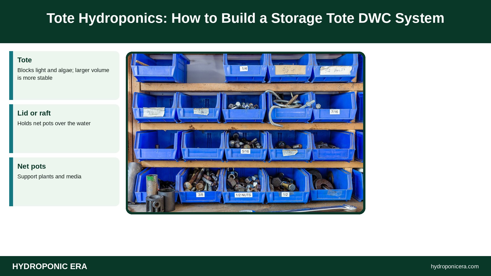 tote hydroponics — Tote Hydroponics: How to Build a Storage Tote DWC System
