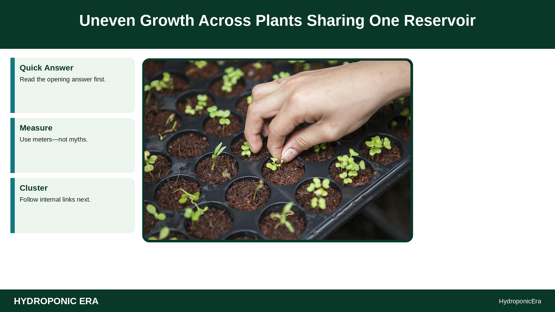 uneven growth shared reservoir — Uneven Growth Across Plants Sharing One Reservoir