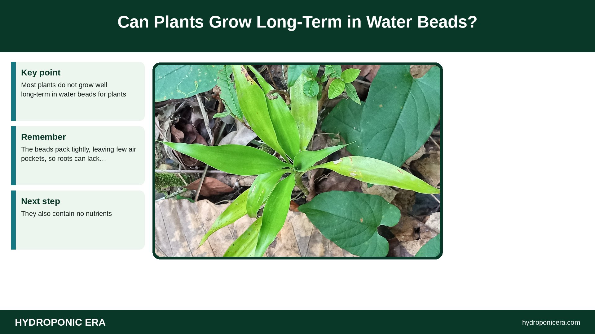 water beads for plants — Can Plants Grow Long-Term in Water Beads?