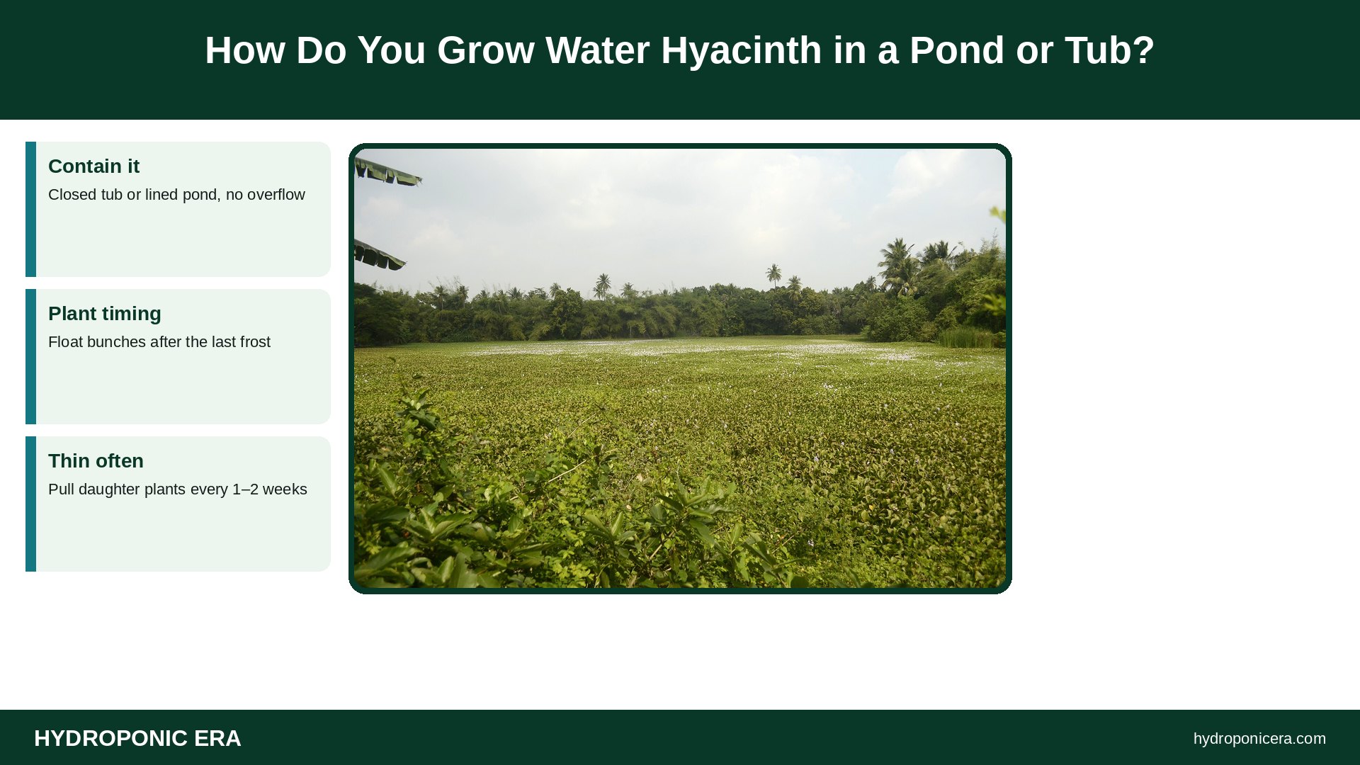 water hyacinth — How Do You Grow Water Hyacinth in a Pond or Tub?