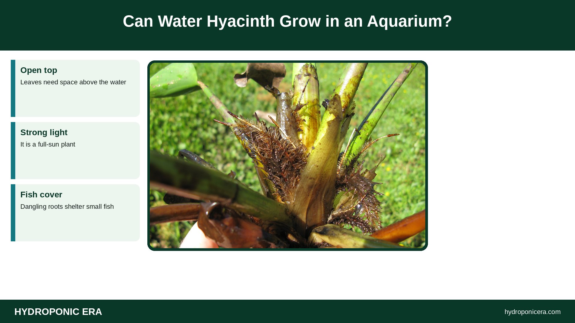 water hyacinth — Can Water Hyacinth Grow in an Aquarium?