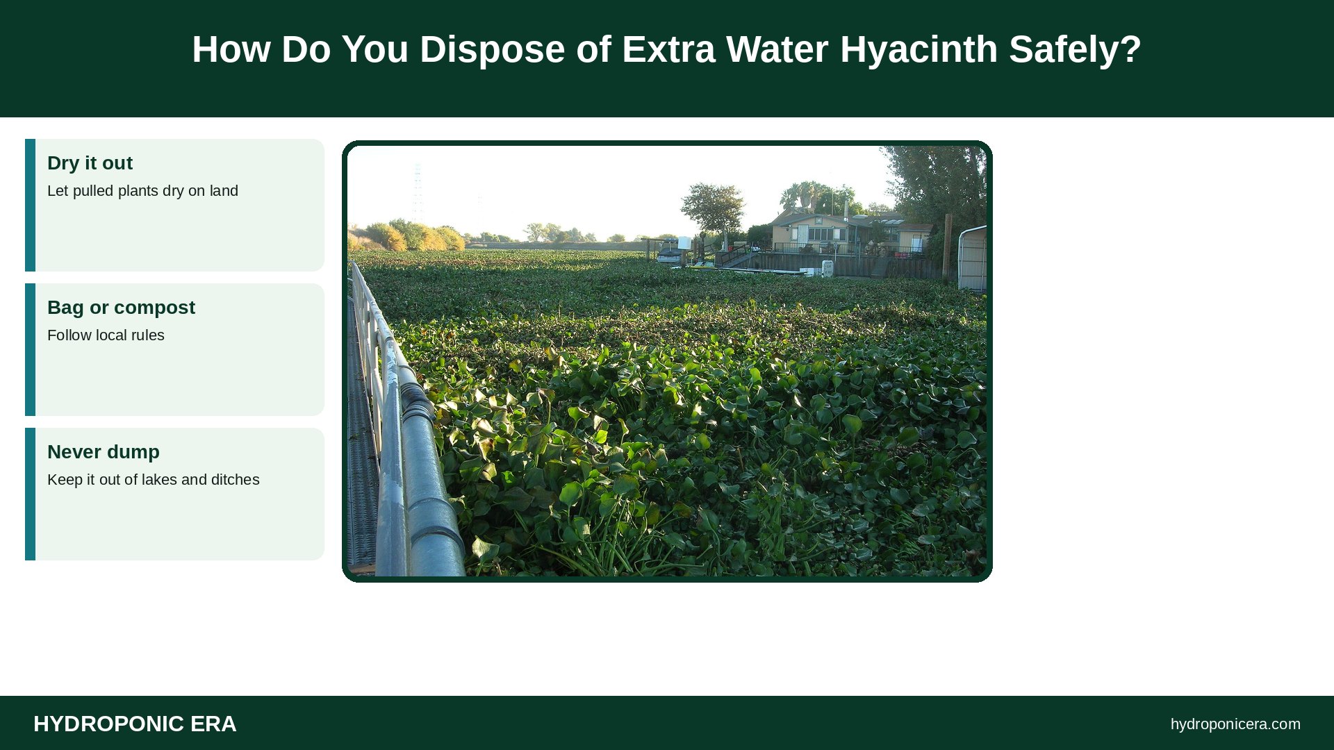 water hyacinth — How Do You Dispose of Extra Water Hyacinth Safely?