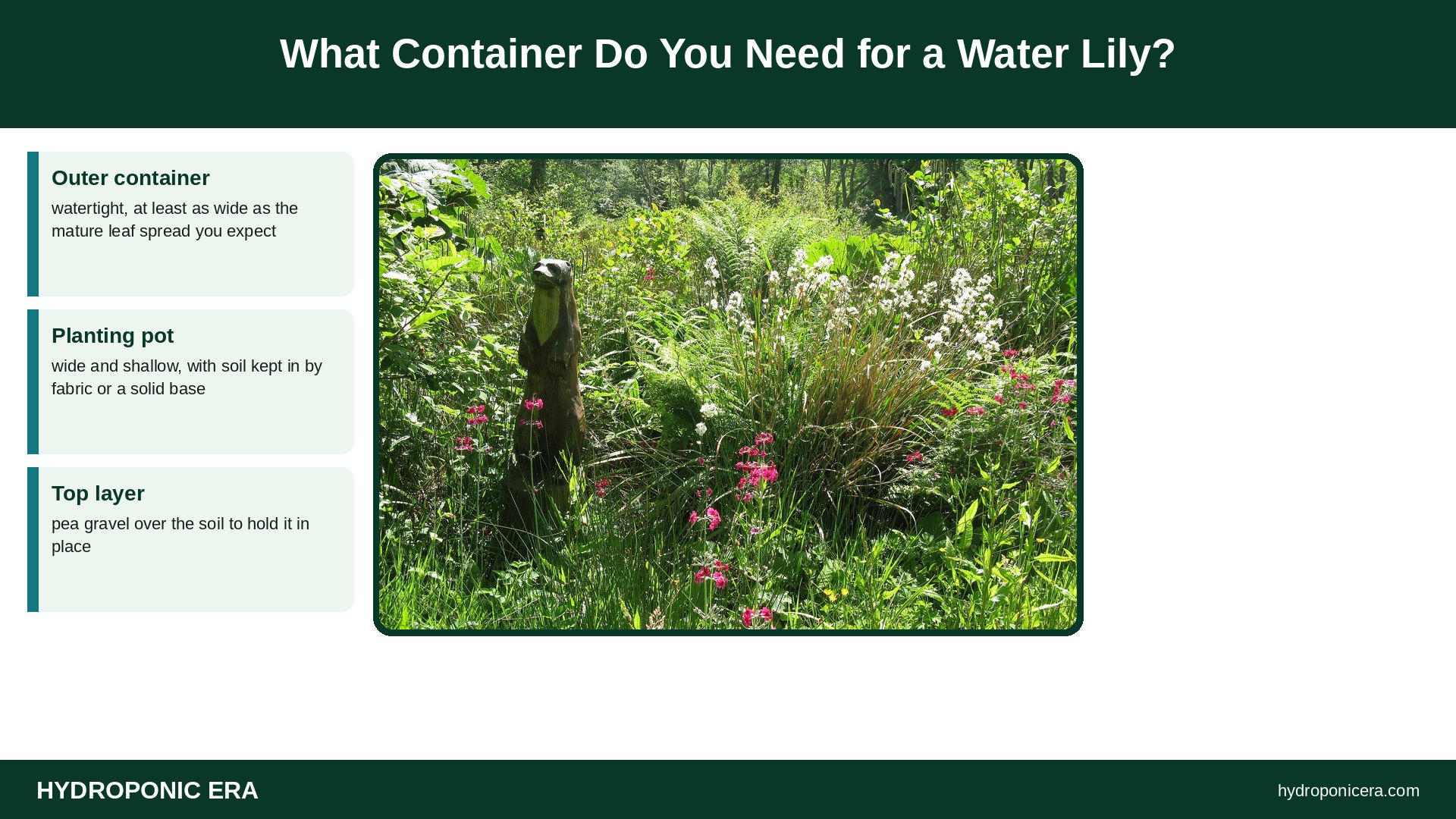 water lily — What Container Do You Need for a Water Lily?