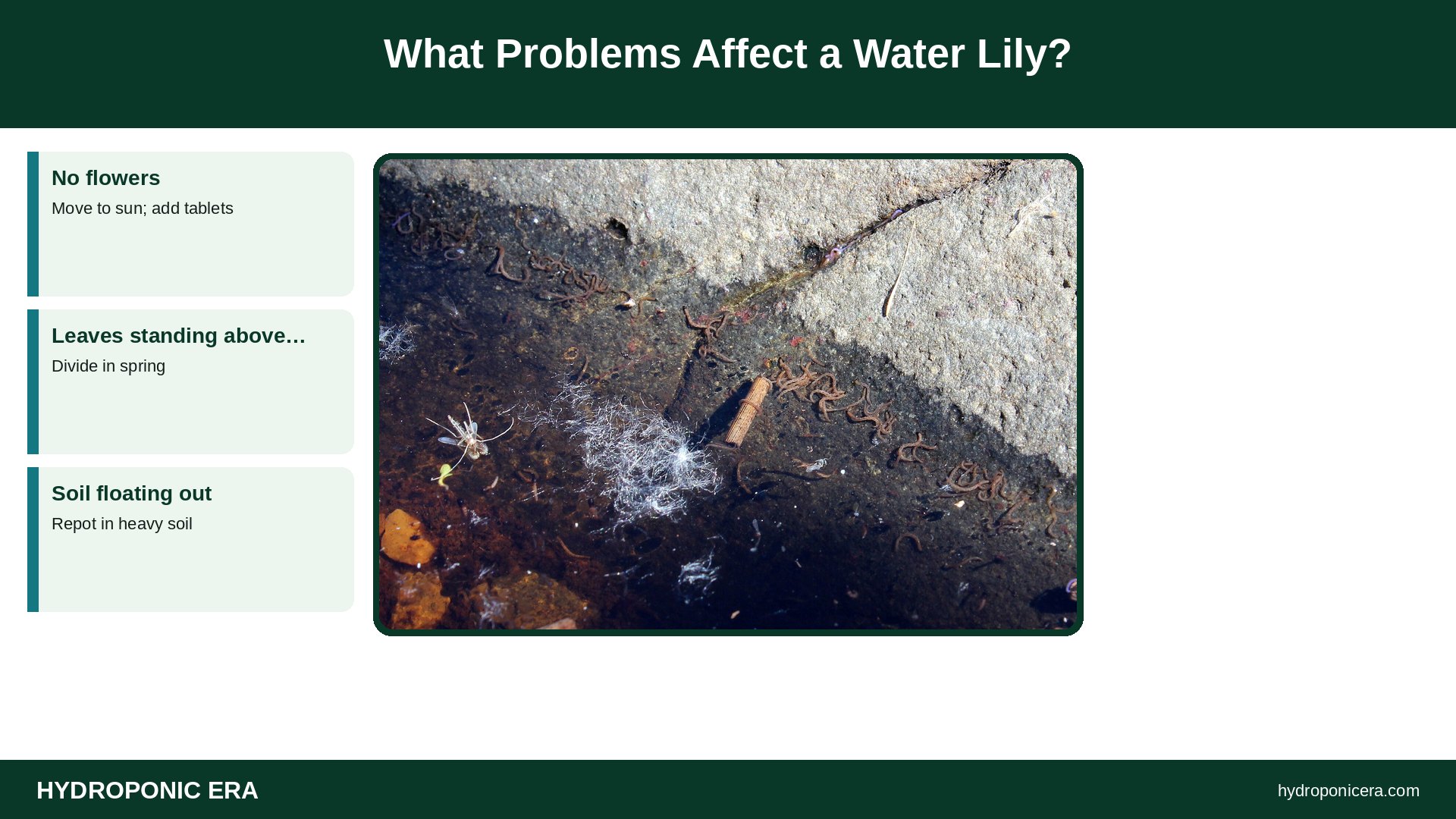 water lily — What Problems Affect a Water Lily?