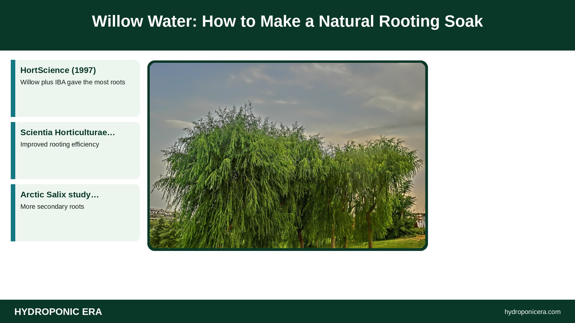 willow water — Willow Water: How to Make a Natural Rooting Soak